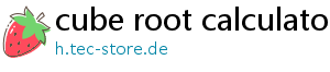 cube root calculator